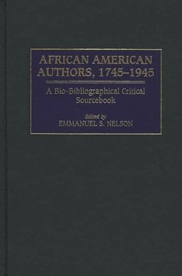 bokomslag African American Authors, 1745-1945