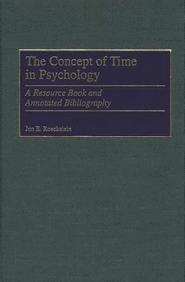 bokomslag The Concept of Time in Psychology