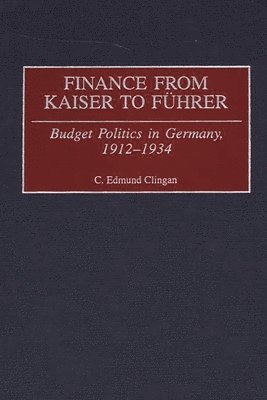 Finance from Kaiser to Fuhrer 1