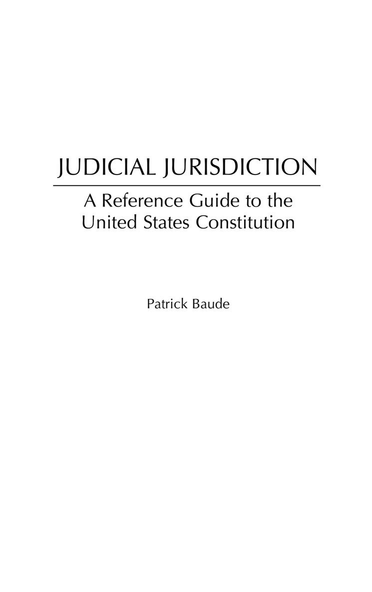 Judicial Jurisdiction 1