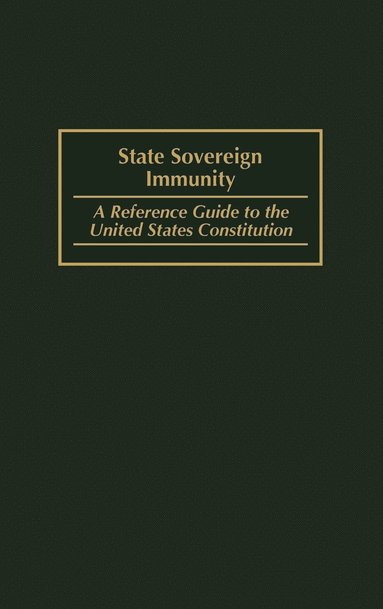 bokomslag State Sovereign Immunity