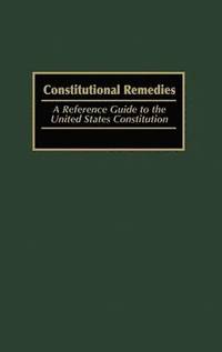 bokomslag Constitutional Remedies