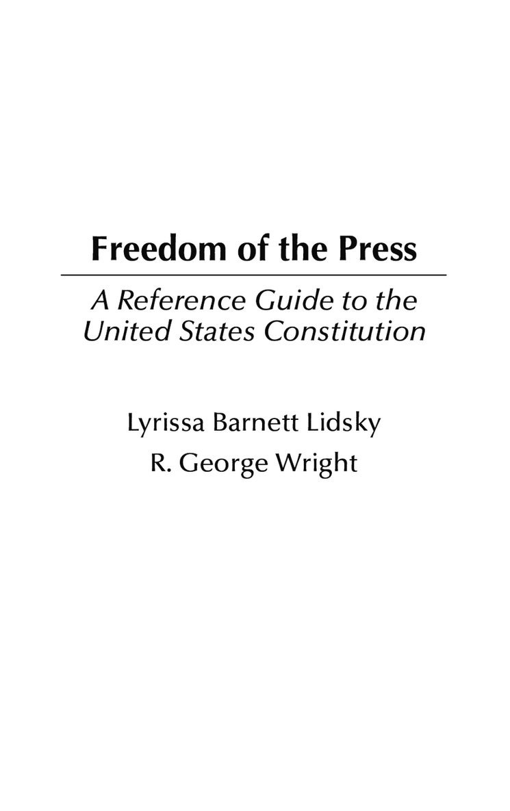 Freedom of the Press 1