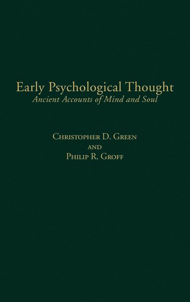 bokomslag Early Psychological Thought