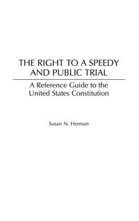 bokomslag Right to a Speedy and Public Trial