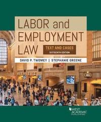 bokomslag Labor and Employment Law