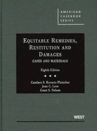 bokomslag Equitable Remedies, Restitution and Damages, Cases and Materials