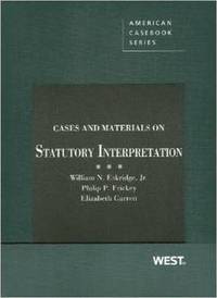 bokomslag Cases and Materials on Statutory Interpretation