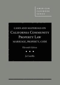 bokomslag Cases and Materials on California Community Property Law
