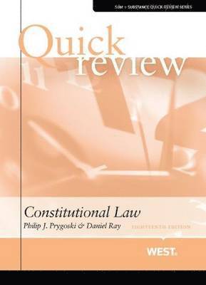 Philip Prygoski, Daniel Ray - Quick Review of Constitutional Law, Häftad