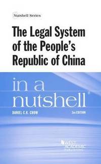 bokomslag The Legal System of the People's Republic of China in a Nutshell