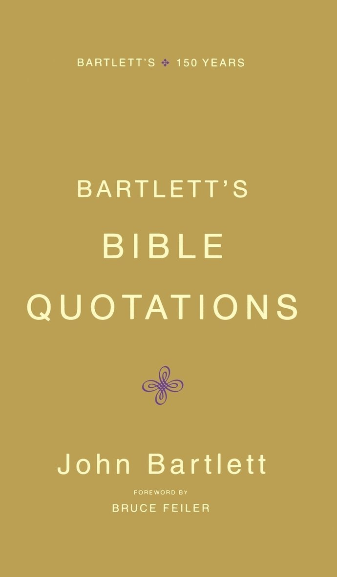 John Bartlett - Bartlett's Bible Quotations, Inbunden