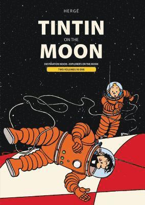 Tintin on the Moon: Destination Moon & Explorers on the Moon, Inbunden