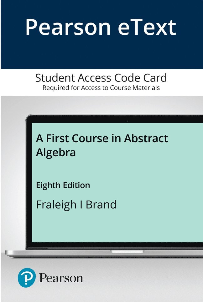 First Course in Abstract Algebra, A 1