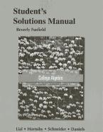Margaret Lial, John Hornsby, David Schneider, Callie Daniels - Student's Solutions Manual for College Algebra, Häftad
