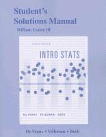 Student's Solutions Manual, Intro Stats