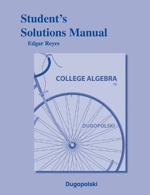 bokomslag Student Solutions Manual for College Algebra