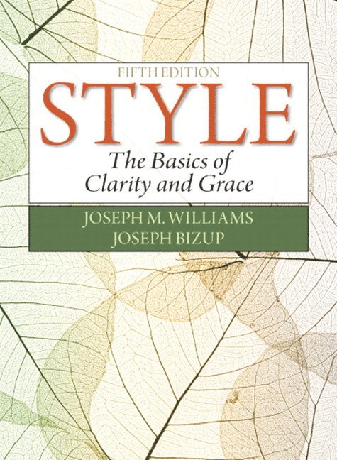 Joseph Williams, Joseph Bizup - Style, Häftad
