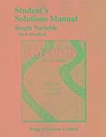 Student Solutions Manual, Single Variable for Calculus