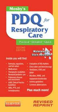 bokomslag Mosby's PDQ for Respiratory Care - Revised Reprint