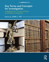 bokomslag Key Terms and Concepts for Investigation