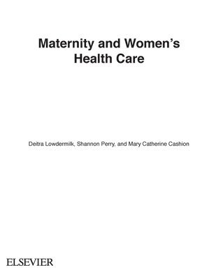 Maternity and Women's Health Care 1