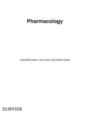 Linda McCuistion, Joyce Kee - Pharmacology, Häftad
