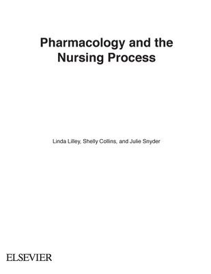 Pharmacology and the Nursing Process 1