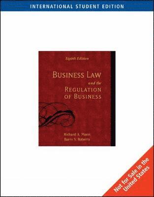 bokomslag Business Law and the Regulation of Business, International Edition