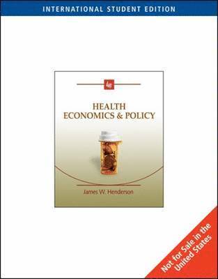 James Henderson - Health Economics and Policy, Häftad