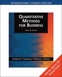 bokomslag Quantitative Methods for Business, International Edition (with Student CD-ROM)