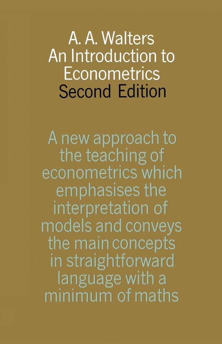 Introduction to Econometrics