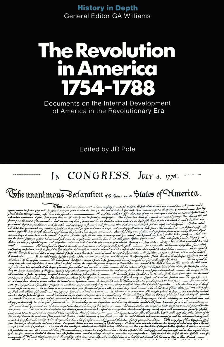 The Revolution in America 17541788 1