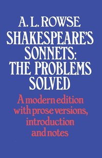 bokomslag Shakespeares Sonnets