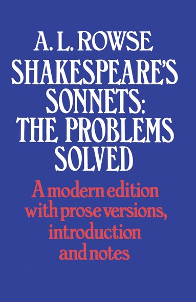 bokomslag Shakespeares Sonnets