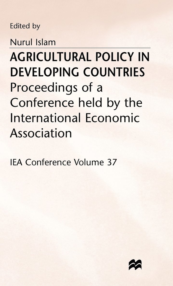 Agricultural Policy in Developing Countries 1