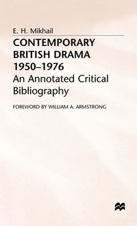 bokomslag Contemporary British Drama 1950-1976