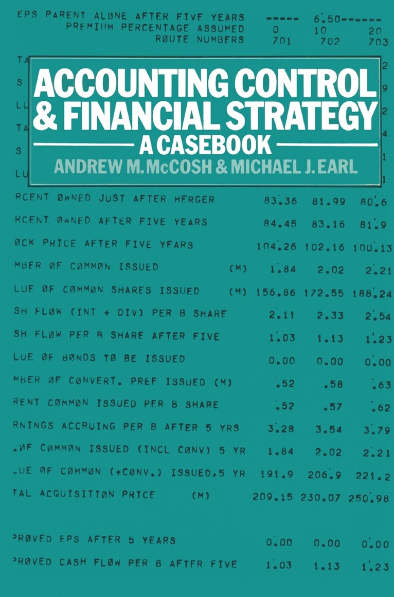 Accounting Control and Financial Strategy 1