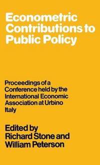 bokomslag Econometric Contributions to Public Policy