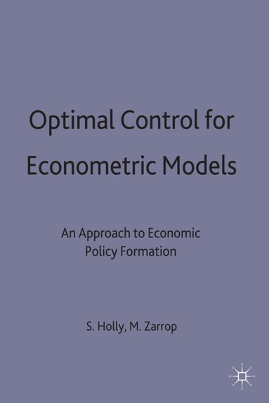 bokomslag Optimal Control for Econometric Models