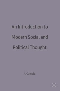 bokomslag An Introduction to Modern Social and Political Thought
