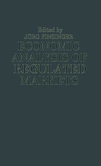 bokomslag Economic Analysis of Regulated Markets