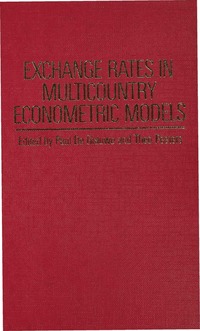 bokomslag Exchange Rates in Multicountry Econometric Models