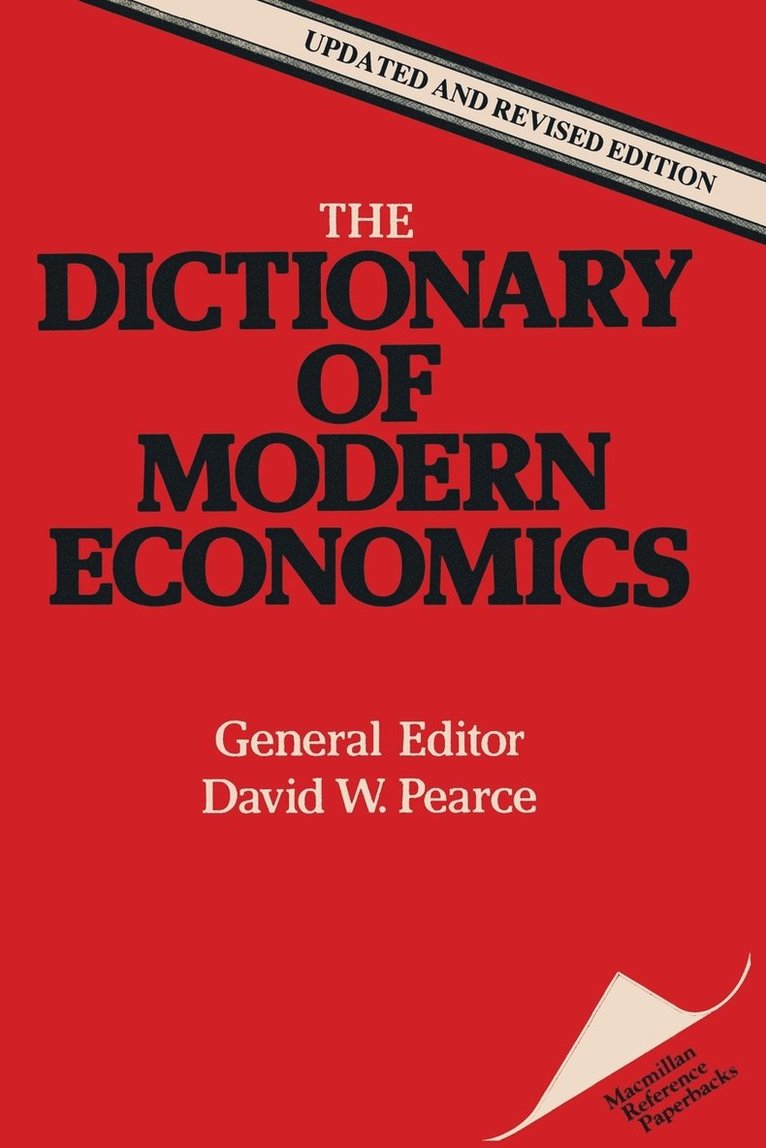 Macmillan Dictionary of Modern Economics 1