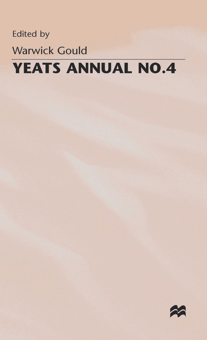 Warwick Gould - Yeats Annual No 4, Inbunden