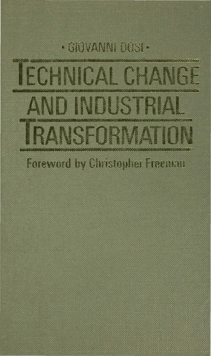 Giovanni Dosi, Dosi - Technical Change and Industrial Transformation, Inbunden