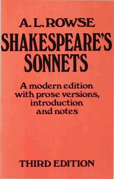 bokomslag Shakespeares Sonnets