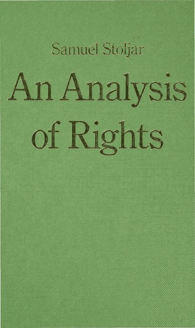 Samuel J. Stoljar - Analysis of Rights, Inbunden