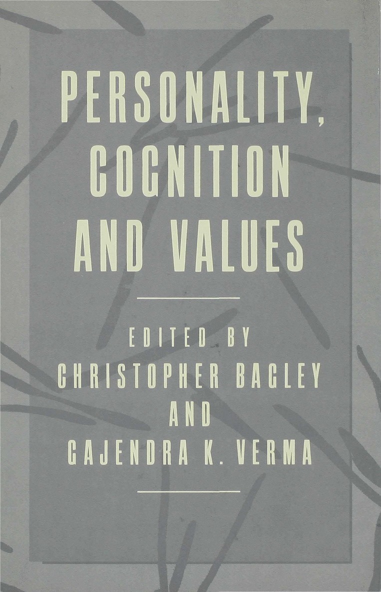 Gajendra K Vermad, Gajendra K. Vermad, Bagley+verma, Christopher Bagley - Personality, Cognition and Values, Inbunden
