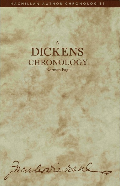Norman Page - Dickens Chronology, Inbunden